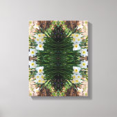 Weiße Blume von Brook Abstrakt Leinwanddruck (Vorderseite)