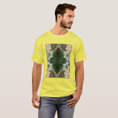 Weiße Blume von Brook Abstrakt T-Shirt (Vorne ganz)