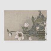 Weiße Blume von Eugene Grasset Seidenpapier (Vorderseite)