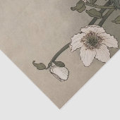 Weiße Blume von Eugene Grasset Seidenpapier (Ausschnitt)