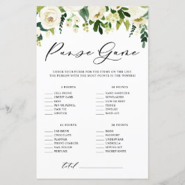 Weiße Blume Was ist in Ihrer Waschkarte?