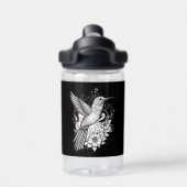 Weiße Blume Wasser Flasche (Rückseite)