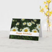 Weiße Blume zum Geburtstag Karte (Gelbe Blume)
