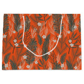 Weiße Blume zum Thema Weihnachten Große Geschenktüte (Vorderseite)