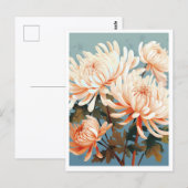 WEIßE BLUMEN #1 POSTKARTE (Vorne/Hinten)