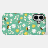 Weiße Blumen, Bienen Design Otterbox iPhone 16 Hül Case-Mate iPhone Hülle (Rückseite (Horizontal))