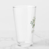Weiße Blumen Brautjungfer Geschenk Glas (Rechts)
