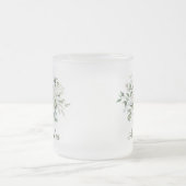 Weiße Blumen Brautjungfer Geschenk  Mattglastasse (Mittel)