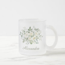 Weiße Blumen Brautjungfer Geschenk 
