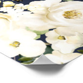 Weiße Blumen, cremefarbene Blumen, Willkommen zur Poster (Ecke)