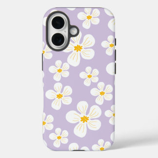Weiße Blumen Design Otterbox iPhone 16 Hülle