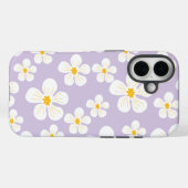 Weiße Blumen Design Otterbox iPhone 16 Hülle (Rückseite (Horizontal))