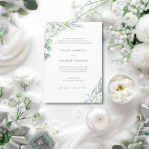 Weiße Blumen & Elegante Grünpflanzen-Hochzeit mit