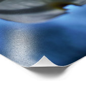 weiße Blumen Fotodruck (Ecke)