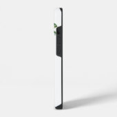 Weiße Blumen Grüne Blumen iPhone Hülle (Linke Seite)