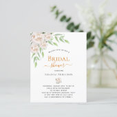 Weiße Blumen Grünes Brautparty (Stehend Vorderseite)