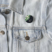 Weiße Blumen Hochzeit Button (Beispiel)