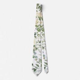 Weiße Blumen Hochzeit Elegant Krawatte