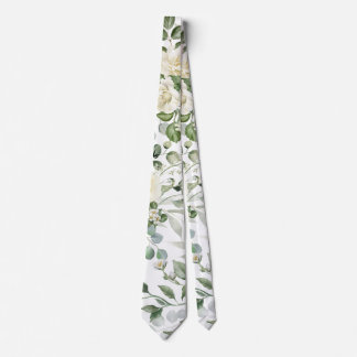 Weiße Blumen Hochzeit Elegant Krawatte