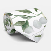Weiße Blumen Hochzeit Elegant Krawatte (Gerollt)