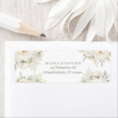 Weiße Blumen-Hochzeitsadresse (Insitu)