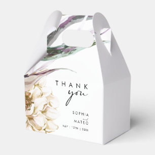 Weiße Blumen-Hochzeitsgunstbox Geschenkschachtel