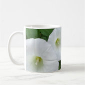 Weiße Blumen Kaffeetasse (Links)