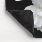 Weiße Blumen Mousepad (Ecke)
