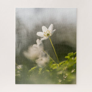 Weiße Blumen-Natur-Foto Puzzle