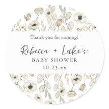 Weiße Blumen-Paar-Baby- Shower-Dankeschön-Geschenk