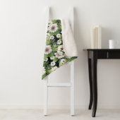 Weiße Blumen Sherpa-Decke Sherpadecke (Beispiel)