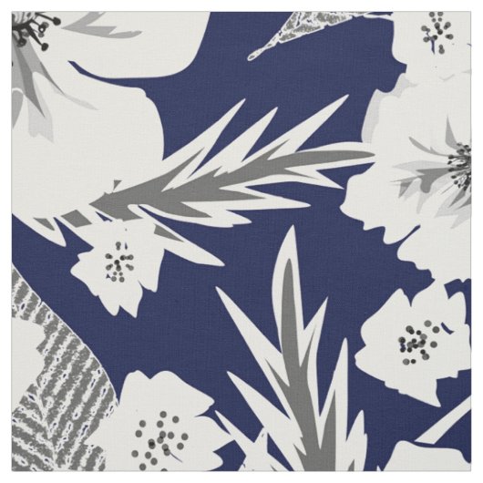 Weiße Blumen . Stoff (Muster)