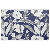 Weiße Blumen . Stoff (Fat Quarter (45,7 x 55,9 cm))