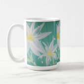 Weiße Blumen-Tasse Kaffeetasse (Links)