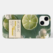 WEIßE BLUMEN UND ZITRONE IM MEER Case-Mate iPhone HÜLLE (Rückseite (Horizontal))