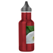 Weiße Blumen-Wasserflasche Edelstahlflasche (Links)