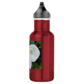 Weiße Blumen-Wasserflasche Edelstahlflasche (Rechts)