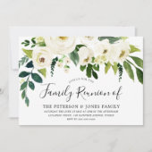 Weiße Blumencreme Schöne Wiedersehen Einladung (Vorderseite)