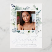 Weiße Blumengärten Abschluss Ankündigung (Vorderseite)