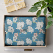 Weiße Blumengartenmuster Seidenpapier (Geschenk)