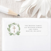 Weiße Blumengrün Kreuz Religiöse Adresse (Insitu)