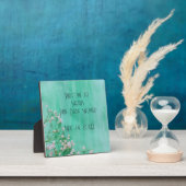 Weiße Blumenjungen in Bloom Twins Babydusche Fotoplatte (InSitu)