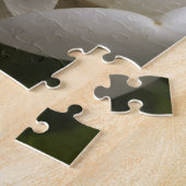 weiße Blumenknospe der südlichen Magnolie Puzzle (Seite)