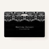 Weiße Blumenspitze Ausweis (Vorderseite)