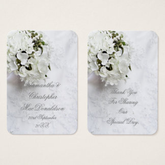 Weiße Blumenstrauß Hochzeit danke Ihnen Tag