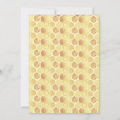 Weiße Blumensüße wie Babydusche Einladung (Rückseite)