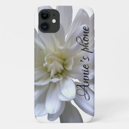 Weiße, blumenweiße, matte weiße Blume Case-Mate iPhone Hülle