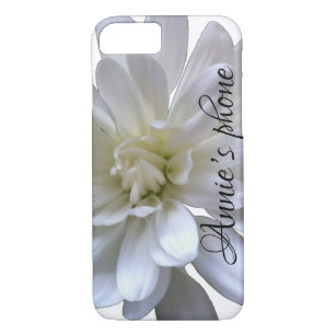 Weiße, blumenweiße, matte weiße Blume Case-Mate iPhone Hülle