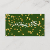 Weiße Blumenwünsche zum Hochzeitsfeiern Begleitkarte (Rückseite)