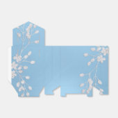 Weiße Blumenzweig Winter Blau Elegante Chic Gefall Geschenkschachtel (Ungefaltet)